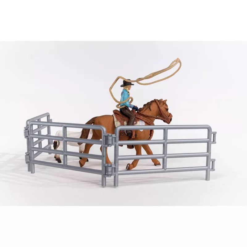 schleich Cowgirl Team Roping Fun, 3 lat(a), Wielokolorowy