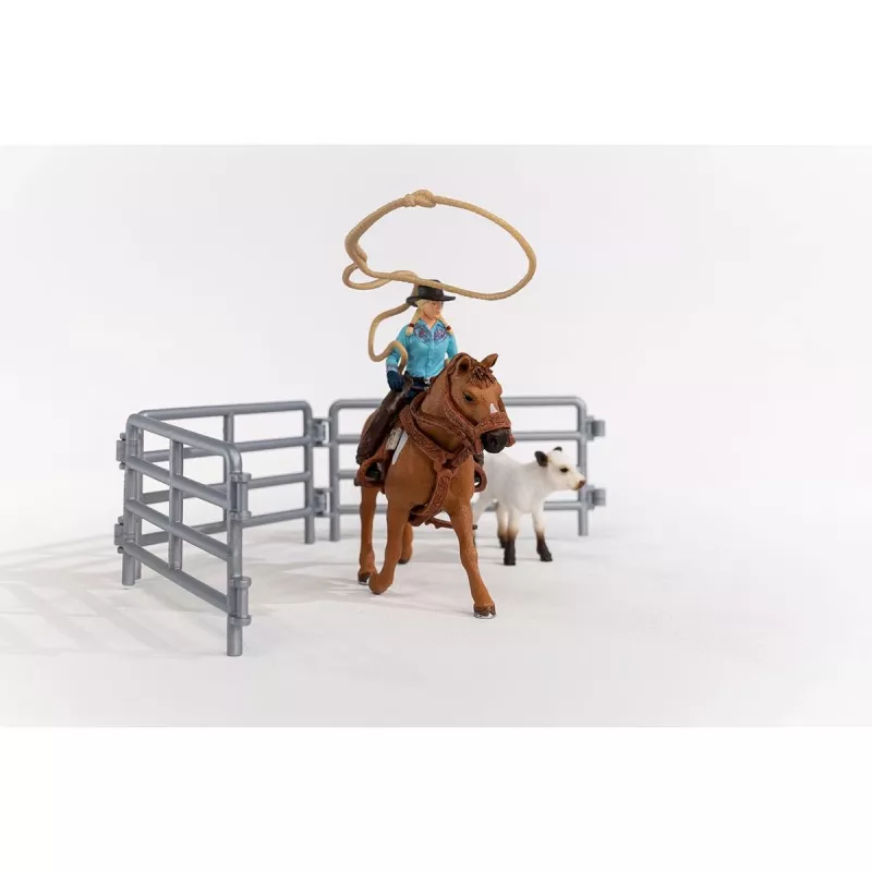 schleich Cowgirl Team Roping Fun, 3 lat(a), Wielokolorowy