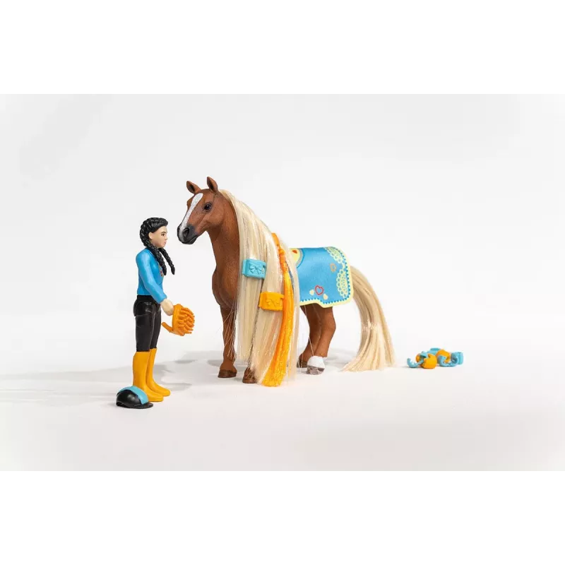 schleich HORSE CLUB Sofia’s Beauties zestaw startowy Kim & Caramelo