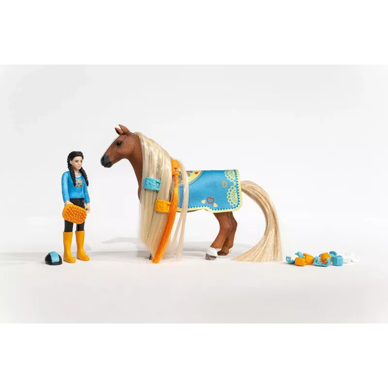 schleich HORSE CLUB Sofia’s Beauties zestaw startowy Kim & Caramelo