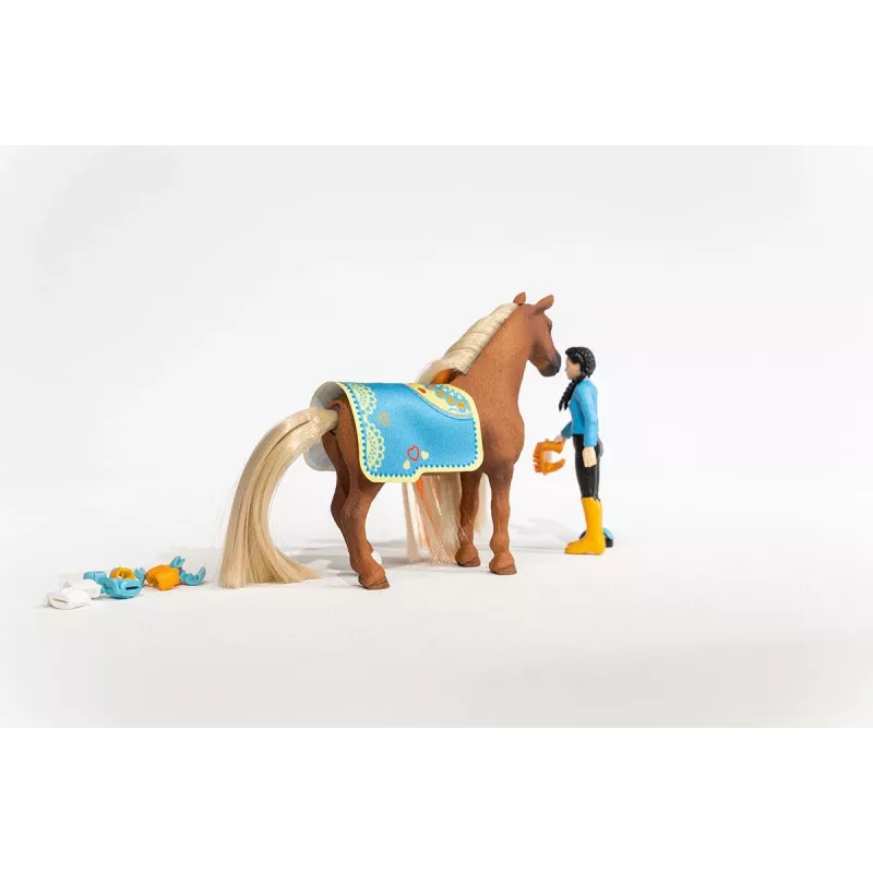 schleich HORSE CLUB Sofia’s Beauties zestaw startowy Kim & Caramelo