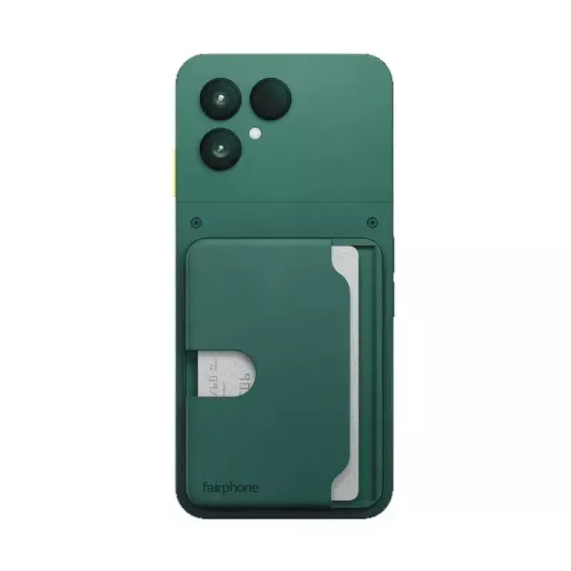 Uchwyt na karty do etui Fairphone — model F6CRDH-1GR-WW1, zielony, plastik, 73,1×106,5×8,4 mm