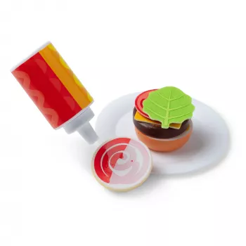 Melissa & Doug Flip & Fry Grill Play Set z Water WOW! Kolorowymi Odkryciami Zabawek Kuchennych dla Dzieci w Wieku 3+