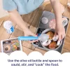 Melissa & Doug Zestaw kuchenny Simmer & Stir z wodnym zestawem do gotowania Water WOW! Zmieniające kolor jedzenie zabawkowe, zabawka dla przedszkolaków, wiek 3+