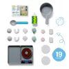 Melissa & Doug Zestaw kuchenny Simmer & Stir z wodnym zestawem do gotowania Water WOW! Zmieniające kolor jedzenie zabawkowe, zabawka dla przedszkolaków, wiek 3+