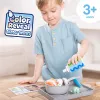 Melissa & Doug Zestaw kuchenny Simmer & Stir z wodnym zestawem do gotowania Water WOW! Zmieniające kolor jedzenie zabawkowe, zabawka dla przedszkolaków, wiek 3+