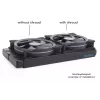 Alphacool 24831 osłona wentylatora silikonowa czarna 14 cm