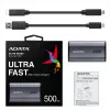 ADATA SE880 500 GB USB Type-C 3.2 Gen 2 (3.1 Gen 2) Wi-Fi Szary