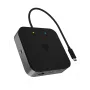 ICY BOX 7-w-1 USB4® DockingStation z podwójnym wyjściem wideo, przewodowa, USB4, 60 W, 3.5 mm, 10,100,1000 Mbit/s, antracytowy
