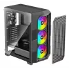Obudowa PC Midi Tower XILENCE Performance A+ BREEZE II — czarna, hartowane szkło, obsługa ATX/Micro‑ATX/Mini‑ITX, 3x140 mm z przodu, 1x120 mm z tyłu