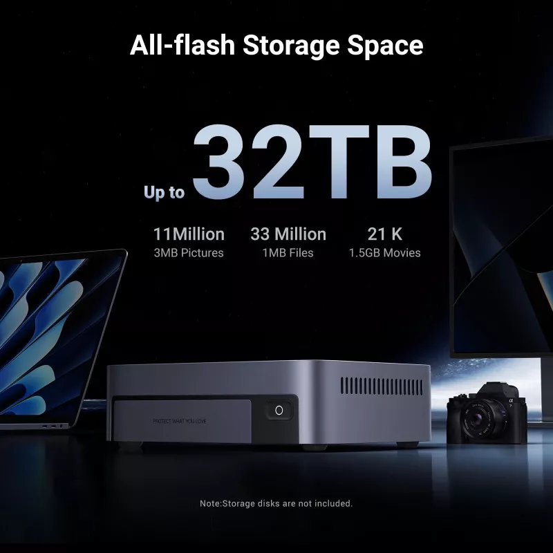 Ugreen DXP480T Plus NAS Desktop Intel® Core™ i5 8 GB DDR5 Szary