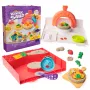 Kinetic Sand, SquishPizza Rising Pizza Oven Playset, kreatywne prezenty wielkanocne, zawiera 1 funt formowalnego piasku kinetycznego i 5 narzędzi, zabawki do zabawy w jedzenie, sztuka i rękodzieło dla dzieci