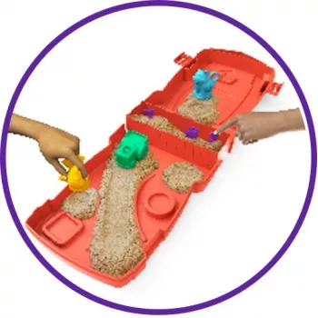 Spin Master Kinetic Sand - Zestaw Farmy, piasek kinetyczny