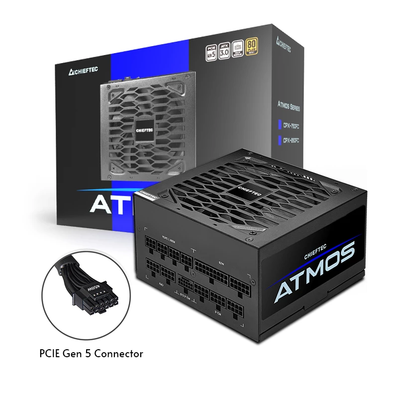 Zasilacz Chieftec Atmos 850 W 20+4 pin ATX ATX czarny