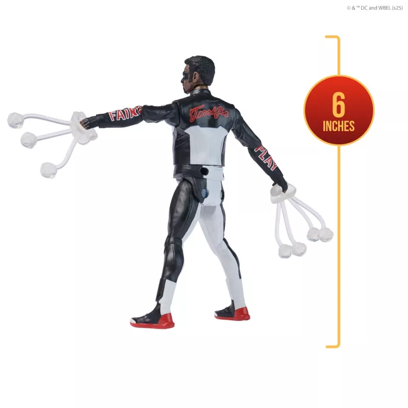 DC Comics, SUPERMAN, Mr. Terrific, Figurka Epic Strike, 15 cm, autentyczny styl filmowy, zawiera 2 akcesoria, zabawki dla chłopców i dziewczynek od 4 lat