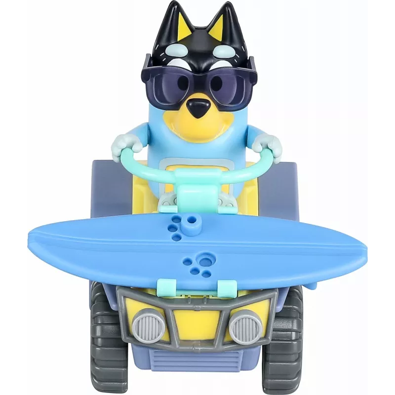Moose Toys niebieskiy S9 Zestaw Figurka i Pojazd Quad Plażowy z Banditem