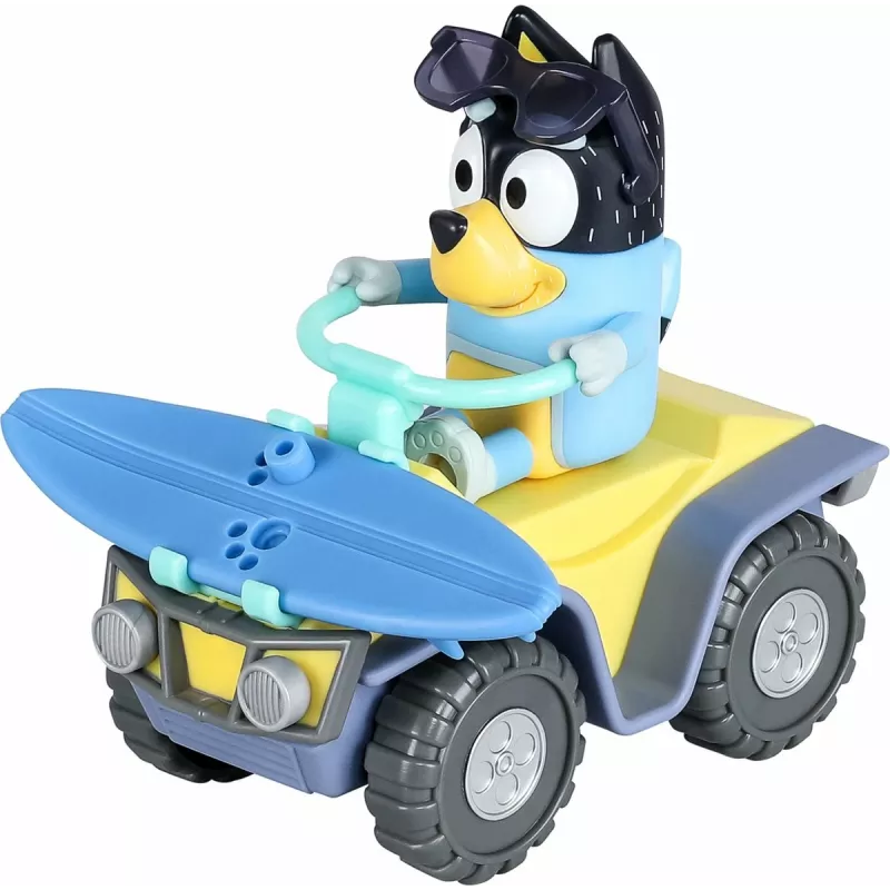 Moose Toys niebieskiy S9 Zestaw Figurka i Pojazd Quad Plażowy z Banditem