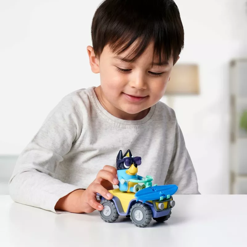 Moose Toys niebieskiy S9 Zestaw Figurka i Pojazd Quad Plażowy z Banditem