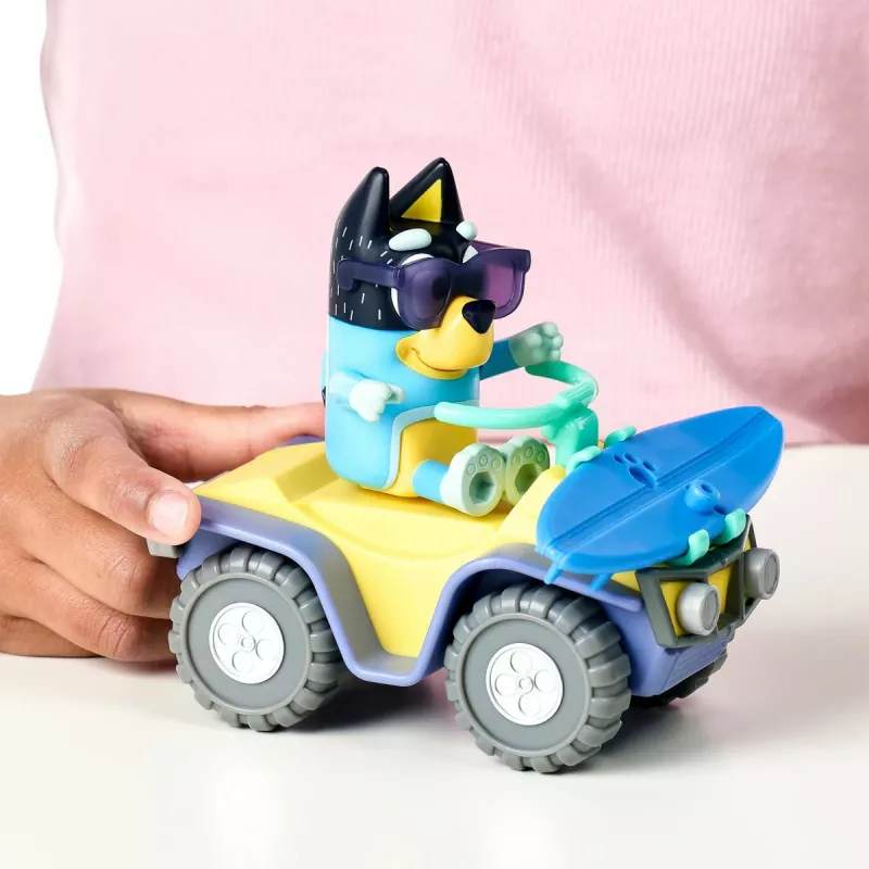 Moose Toys niebieskiy S9 Zestaw Figurka i Pojazd Quad Plażowy z Banditem