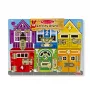 Melissa & Doug MDT MSK Tablica z zamkami Display GML, 3 lata, Drewno, Wielokolorowy