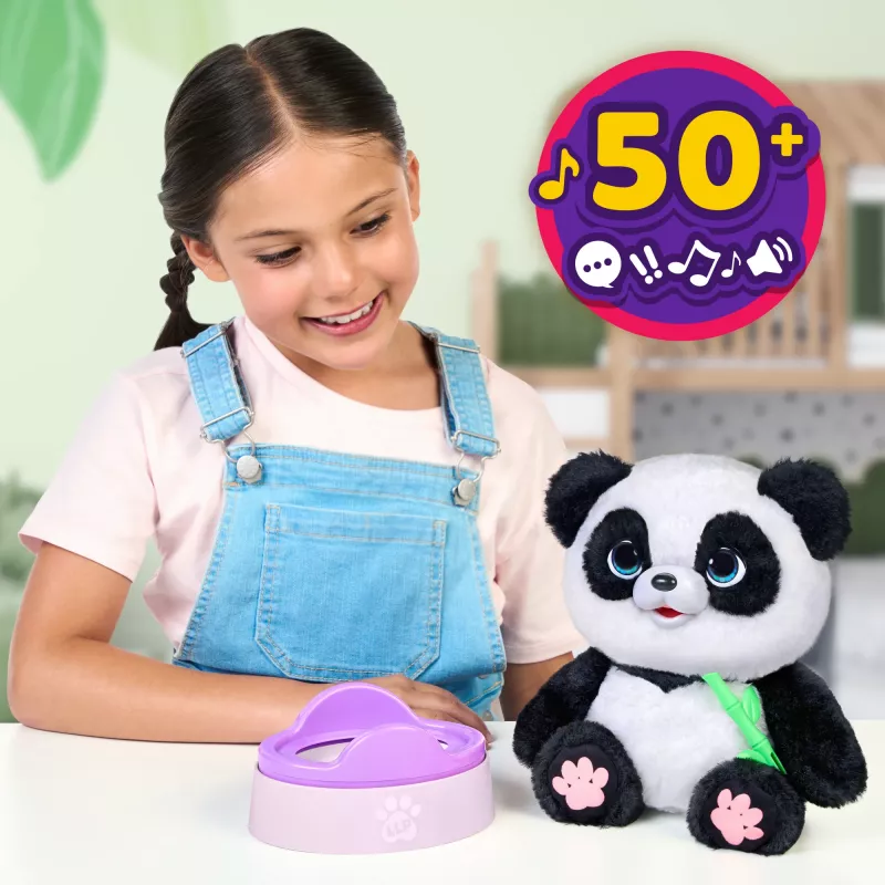 Moose Toys Little Live Pets My Baby Panda Chuchu, Zabawkowy panda, 4 lat(a), Interaktywny, Dźwiękowy, AA