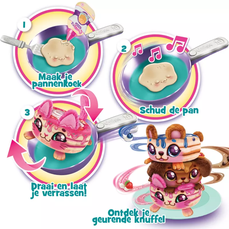 Moose Toys Cookeez Makery Naleśnik, Zabawkowe jedzenie, 5 lat(a)