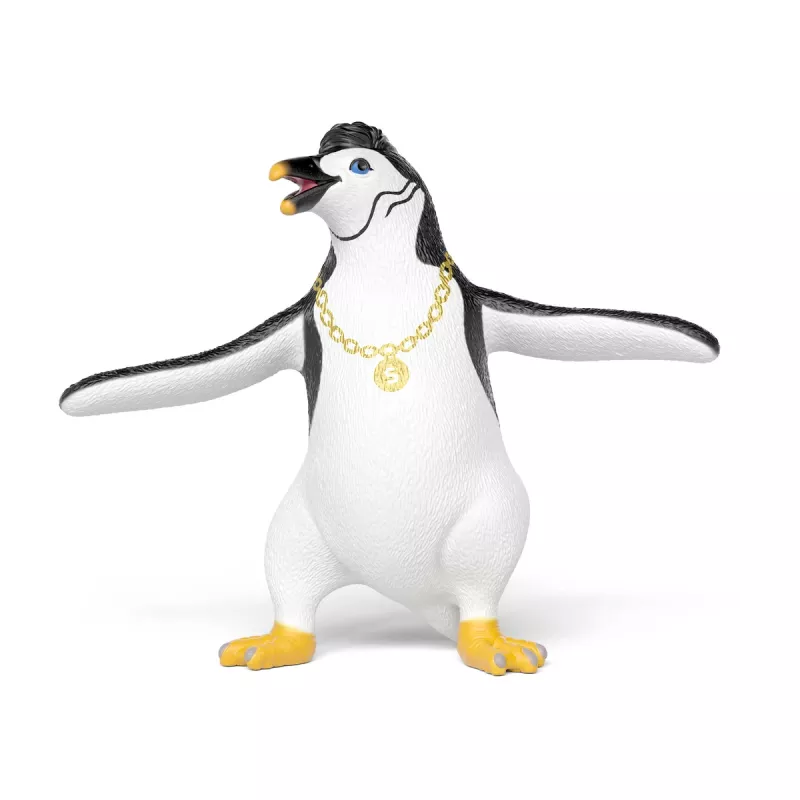 schleich Juri pingwin z naszyjnikiem, 3 lata, Wielokolorowy, Plastik