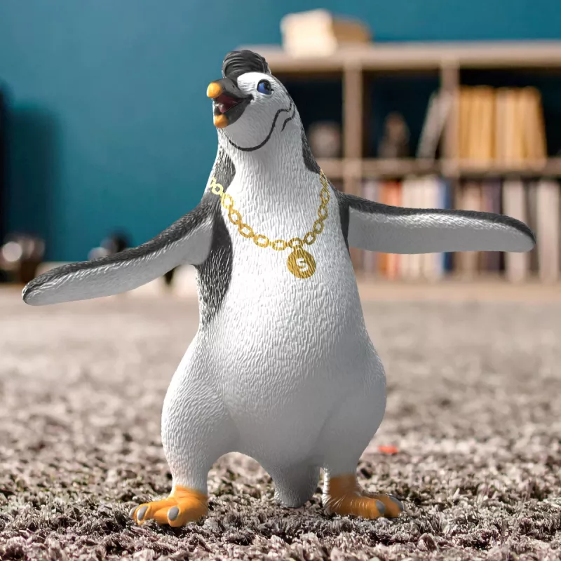 schleich Juri pingwin z naszyjnikiem, 3 lata, Wielokolorowy, Plastik
