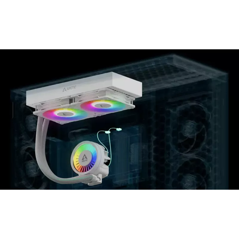 ARCTIC Liquid Freezer III Pro 280 A-RGB (Biały) Wielokompatybilny, Wszechstronny Procesorowy Chłodnica Wodna AIO z A-RGB
