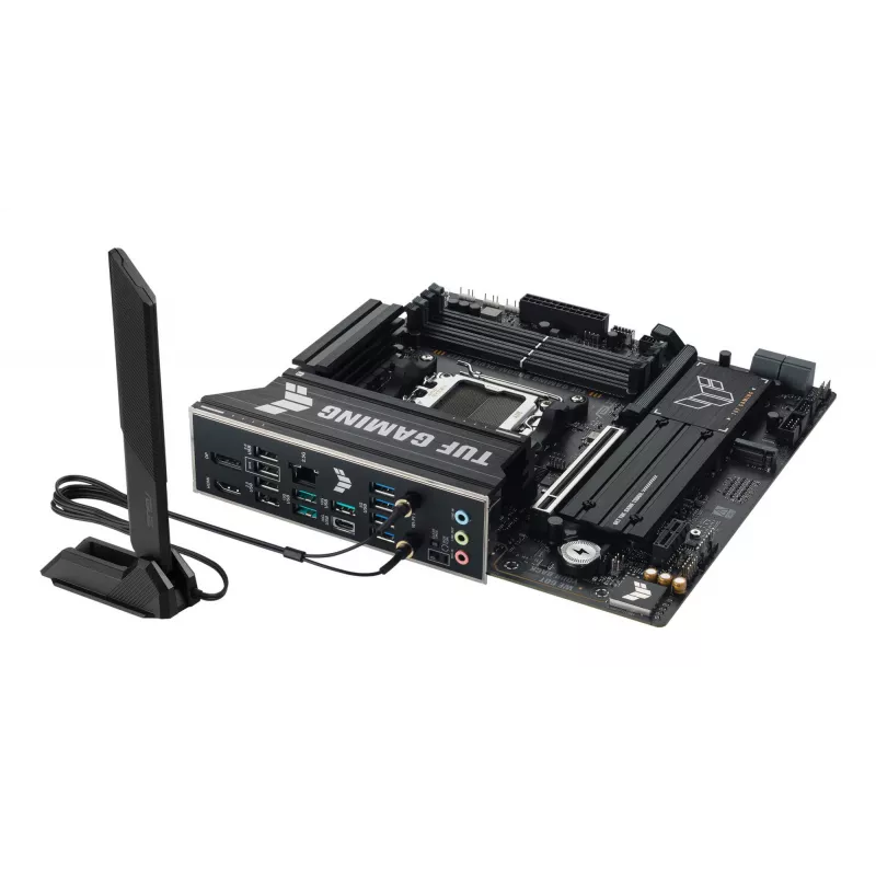 Płyta główna ASUS TUF GAMING B850M-PLUS WIFI7 micro ATX, AMD B850, Socket AM5, DDR5, 4 DIMM, 256GB, Wi‑Fi 7, 2.5Gb LAN