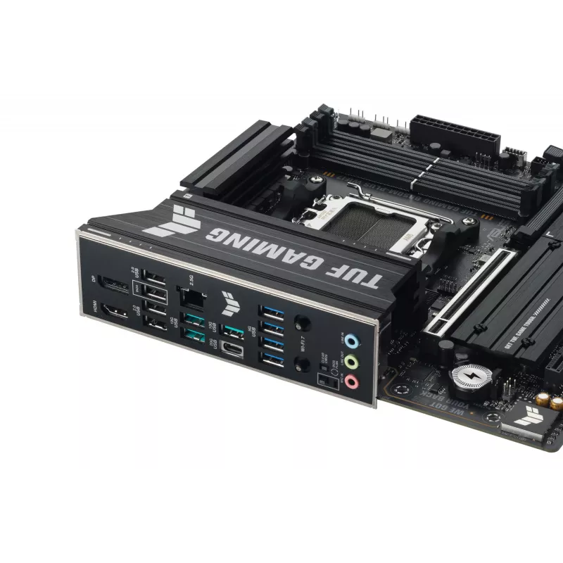 Płyta główna ASUS TUF GAMING B850M-PLUS WIFI7 micro ATX, AMD B850, Socket AM5, DDR5, 4 DIMM, 256GB, Wi‑Fi 7, 2.5Gb LAN