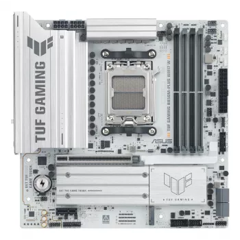 Płyta główna ASUS TUF GAMING B850M-PLUS WIFI7 W, AMD B850, Socket AM5, micro ATX, DDR5, 4×DIMM, do 256 GB, Wi‑Fi 7, 2.5Gb Ethernet