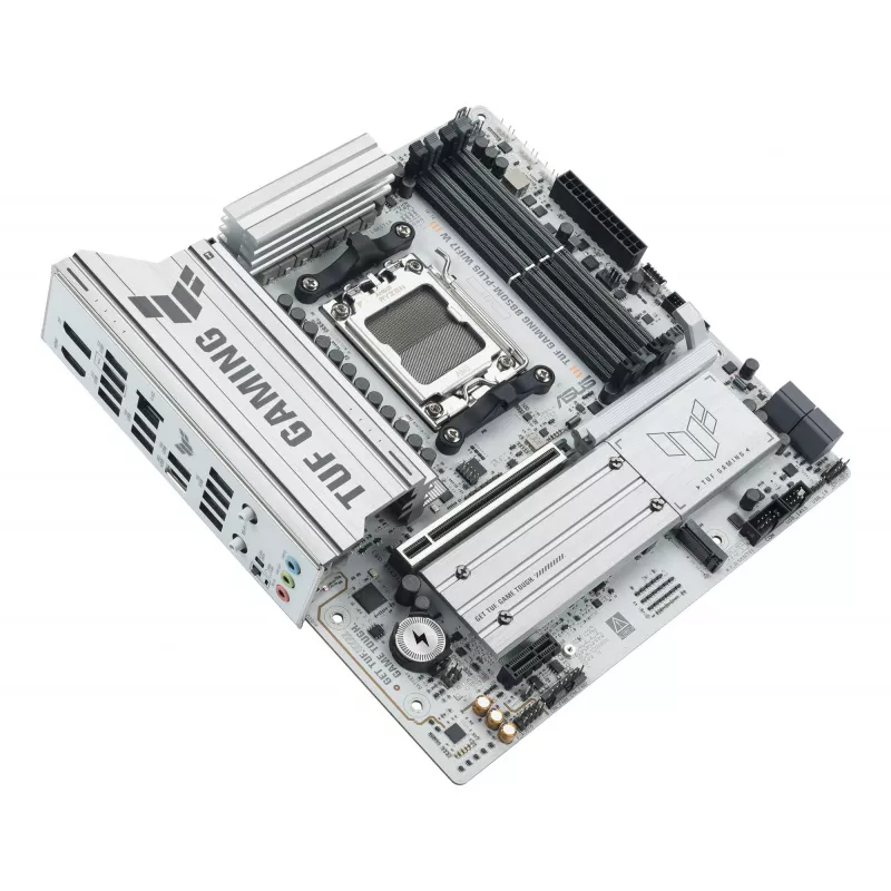 Płyta główna ASUS TUF GAMING B850M-PLUS WIFI7 W, AMD B850, Socket AM5, micro ATX, DDR5, 4×DIMM, do 256 GB, Wi‑Fi 7, 2.5Gb Ethernet