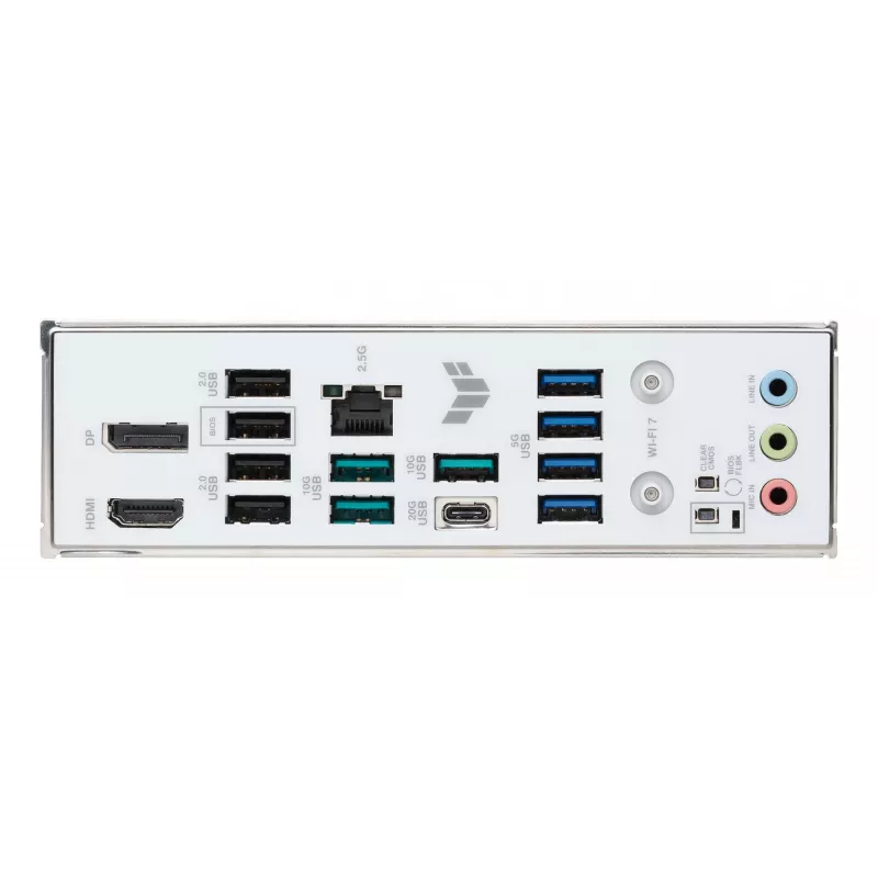 Płyta główna ASUS TUF GAMING B850M-PLUS WIFI7 W, AMD B850, Socket AM5, micro ATX, DDR5, 4×DIMM, do 256 GB, Wi‑Fi 7, 2.5Gb Ethernet