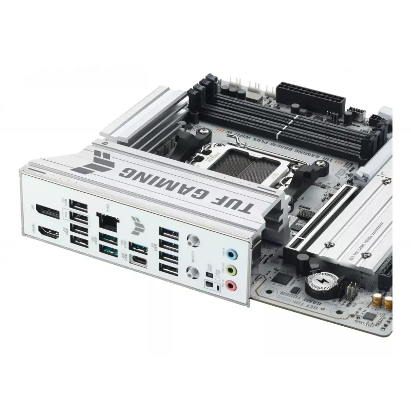 Płyta główna ASUS TUF GAMING B850M-PLUS WIFI7 W, AMD B850, Socket AM5, micro ATX, DDR5, 4×DIMM, do 256 GB, Wi‑Fi 7, 2.5Gb Ethernet