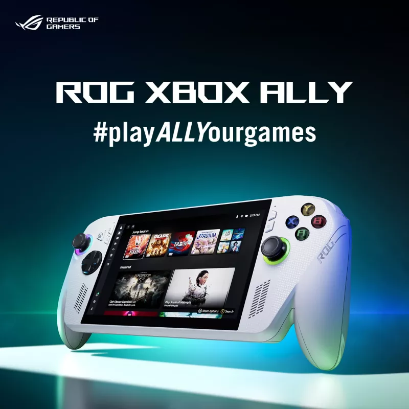 ASUS ROG Xbox Ally RC73YA-NH002W przenośna konsola do gier 17,8 cm (7 cali) 512 GB Ekran dotykowy Wi-Fi Biały