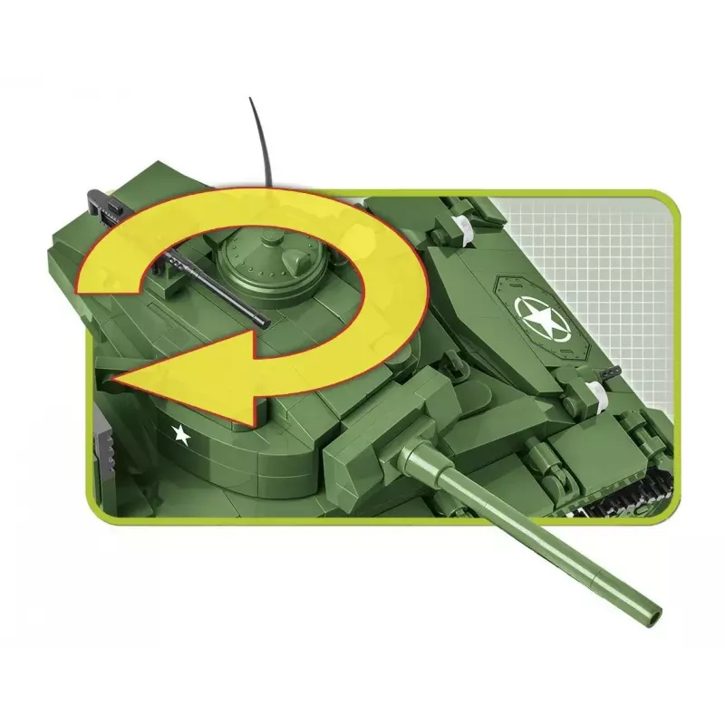 Klockowy czołg Cobi M24 Chaffee model w skali 1:35, Cobi-2543