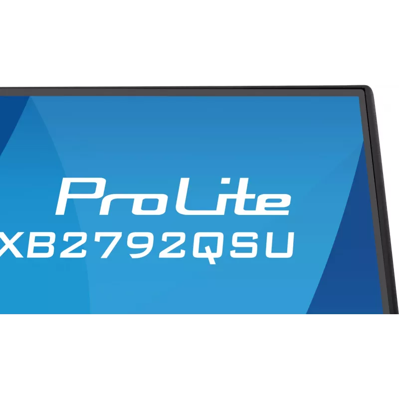 Monitor IIYAMA ProLite XB2792QSU-B1 27” IPS QHD 2560×1440 3 ms 178° VESA regulowana wysokość podstawka hub USB 3.2 głośniki czarny B energia