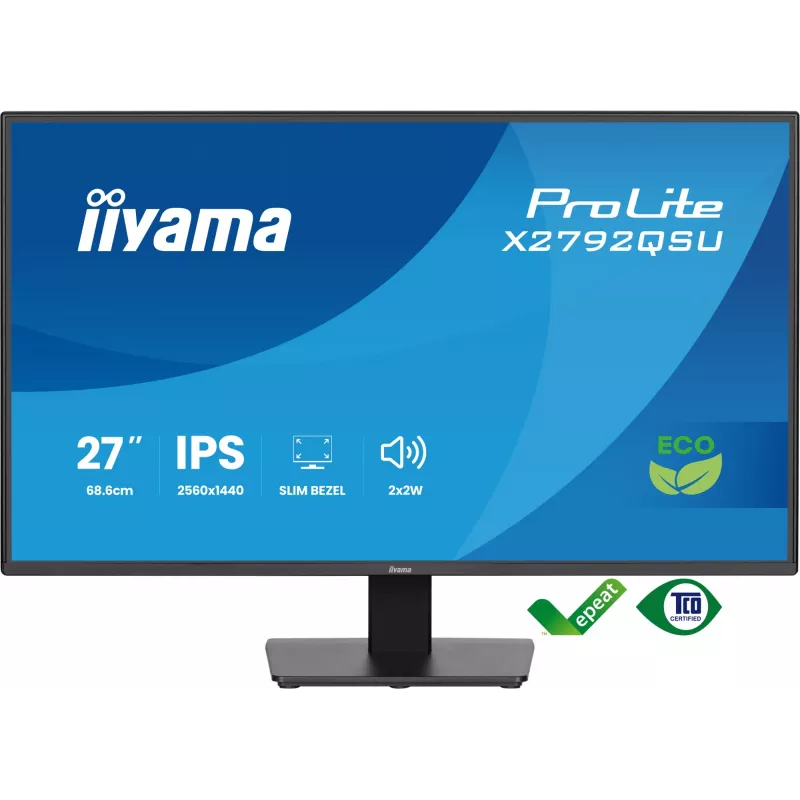 Monitor komputerowy iiyama ProLite X2792QSU-B1 68.6 cm (27 cali) 2560 x 1440 pikseli Quad HD LED Czarny