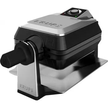 Krups FDD95D 2 gofry 1200 W Czarny, Stal nierdzewna