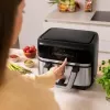 Frytkownica beztłuszczowa Cecotec Cecofry Dual 9000 9 L 2850 W Czarna Stal nierdzewna