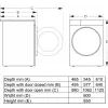 Pralka Gorenje WPNEI14A2TS Front-load 10 kg 1400 obr./min Czarny, Biały