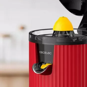 Wolnoobrotowa wyciskarka Cecotec Xqueeze RetroJuice 600 600 W Czarna Czerwona Stal nierdzewna