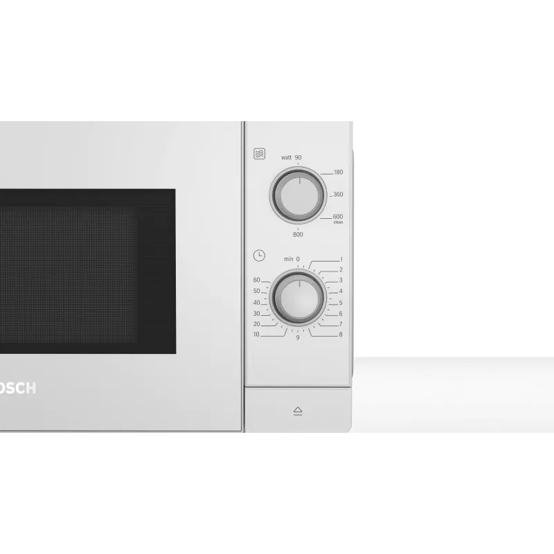 Bosch Serie 2 FL020MW0 Biała kuchenka mikrofalowa Solo Blatowa 20 l 800 W