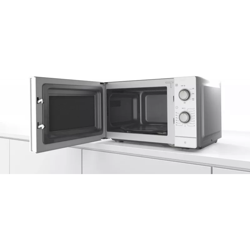 Bosch Serie 2 FL020MW0 Biała kuchenka mikrofalowa Solo Blatowa 20 l 800 W