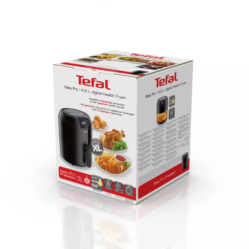 Tefal Easy Fry Precision EY4018 Single 4.2 L Wolnostojąca 1500 W Frytownica na gorące powietrze Czarny