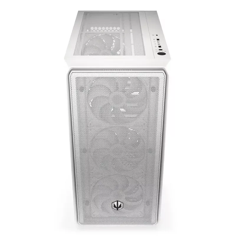 Obudowa PC Midi Tower ENDORFY ARX 500 ARGB biały — hartowane szkło, obsługa ATX/Micro-ATX/Mini-ITX, 3x140mm z przodu + 1x140mm z tyłu, 1×3,5 cala + 6×2,5 cala zatok