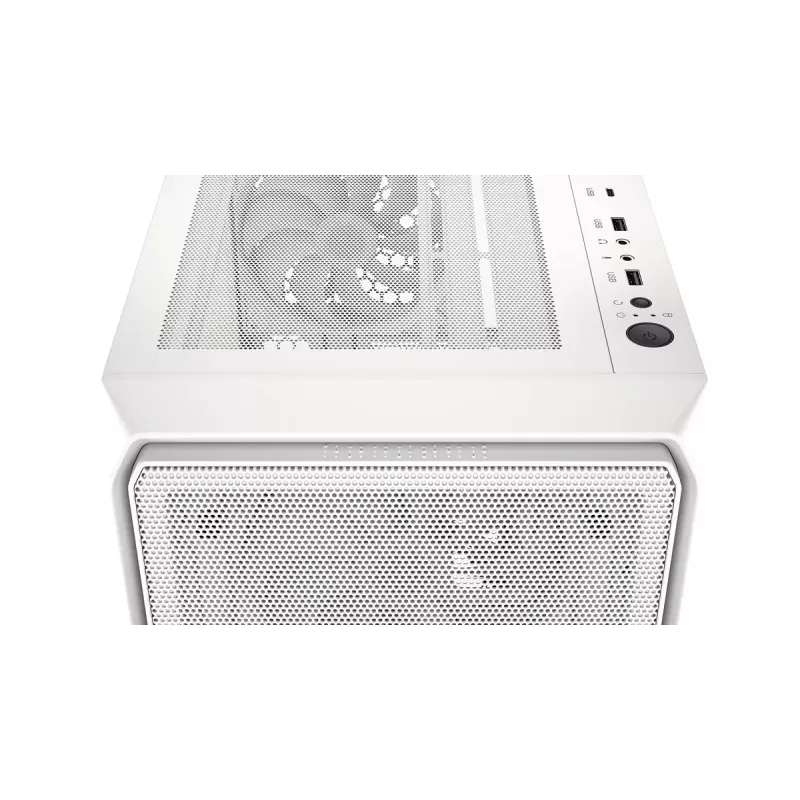 Obudowa PC Midi Tower ENDORFY ARX 500 ARGB biały — hartowane szkło, obsługa ATX/Micro-ATX/Mini-ITX, 3x140mm z przodu + 1x140mm z tyłu, 1×3,5 cala + 6×2,5 cala zatok
