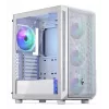 Obudowa PC Midi Tower ENDORFY ARX 500 ARGB biały — hartowane szkło, obsługa ATX/Micro-ATX/Mini-ITX, 3x140mm z przodu + 1x140mm z tyłu, 1×3,5 cala + 6×2,5 cala zatok