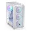 Obudowa PC Midi Tower ENDORFY ARX 500 ARGB biały — hartowane szkło, obsługa ATX/Micro-ATX/Mini-ITX, 3x140mm z przodu + 1x140mm z tyłu, 1×3,5 cala + 6×2,5 cala zatok